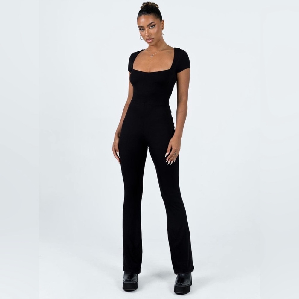 Princess Polly Classic Black Jumpsuit